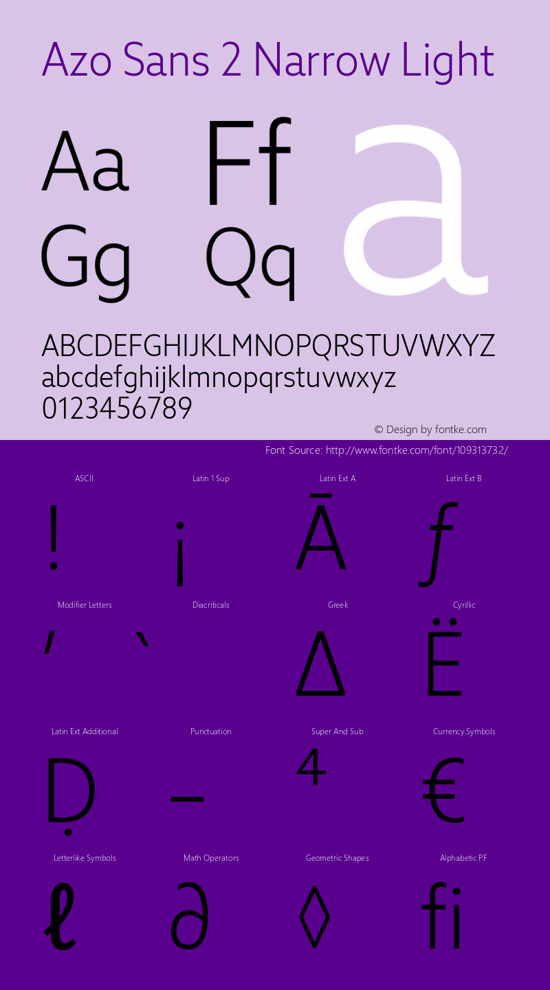 Azo Sans 2 Narrow Light Version 2.001图片样张