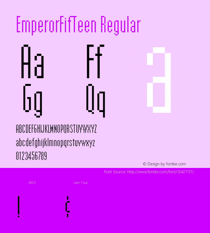 EmperorFifTeen Regular 001.000图片样张