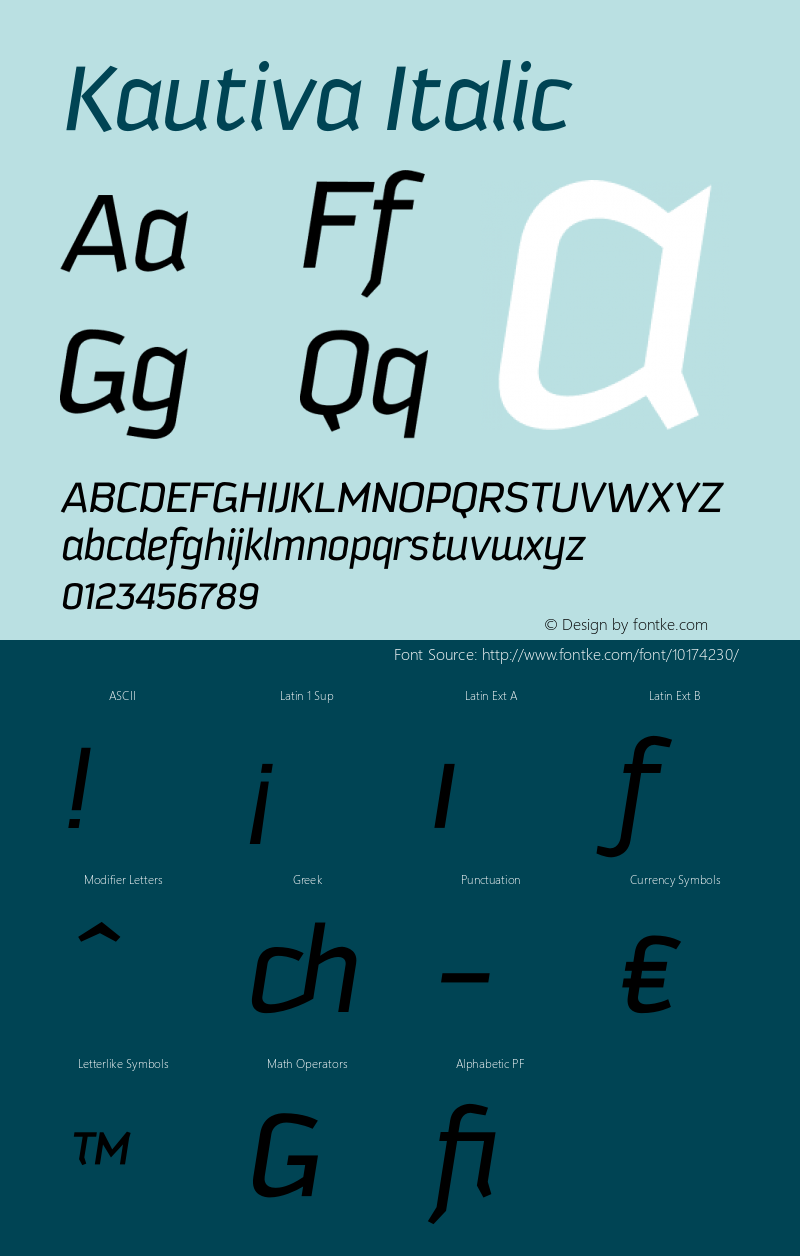 Kautiva Italic 001.000图片样张