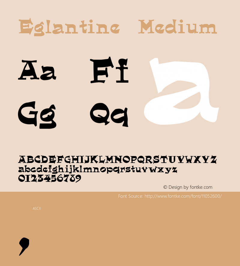 Eglantine Medium Version 001.000图片样张