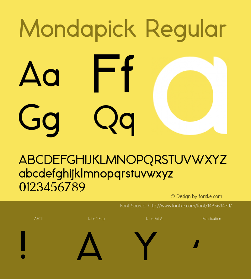 Mondapick Version 1.005;Fontself Maker 3.5.4图片样张