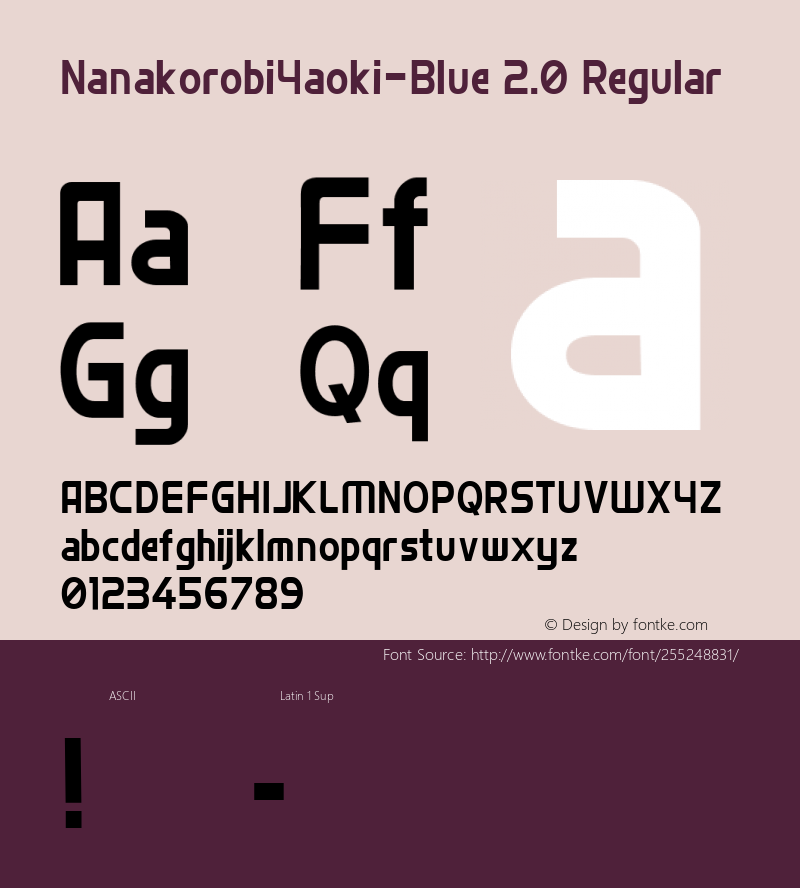 NanakorobiYaoki-Blue 2.0 Reg Version 1.000图片样张