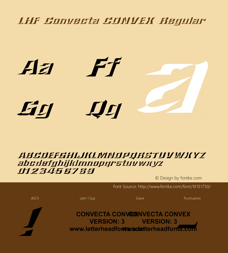 LHF Convecta CONVEX Regular (3)  www.letterheadfonts.com图片样张