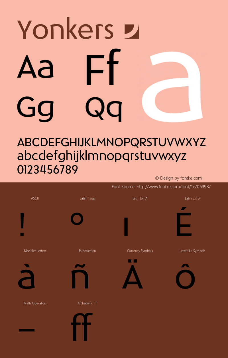 Yonkers ☞ Version 1.000;com.myfonts.easy.jonahfonts.yonkers.regular.wfkit2.version.46gE图片样张