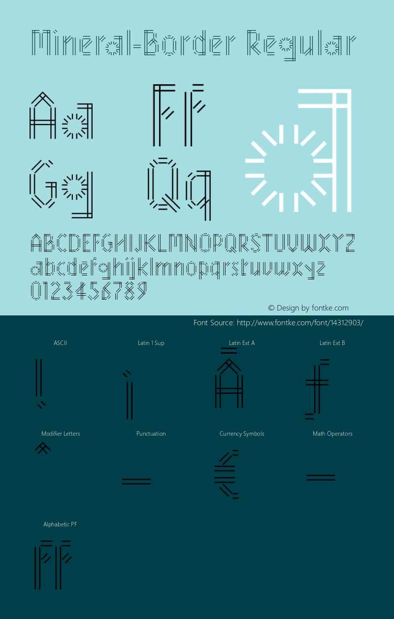 Mineral-Border Regular Version 1.000;PS 001.000;hotconv 1.0.38图片样张