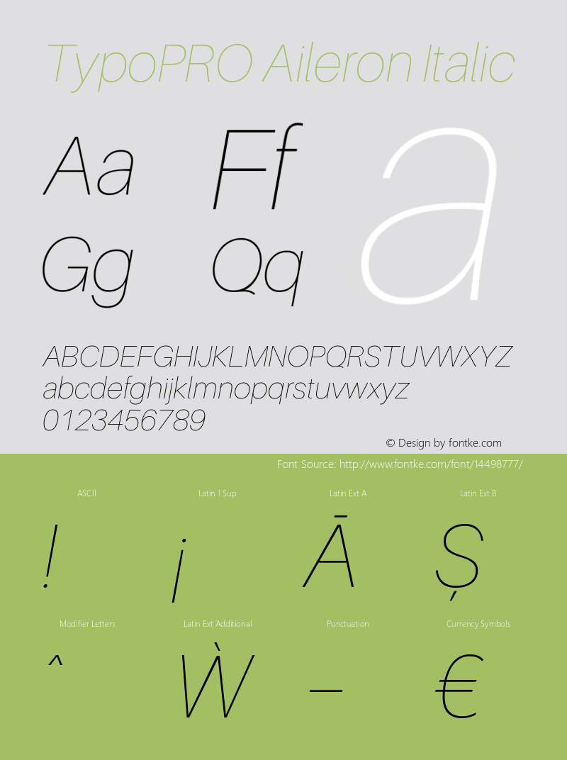 TypoPRO Aileron Italic Version 1.000;PS 001.000;hotconv 1.0.70;makeotf.lib2.5.58329图片样张