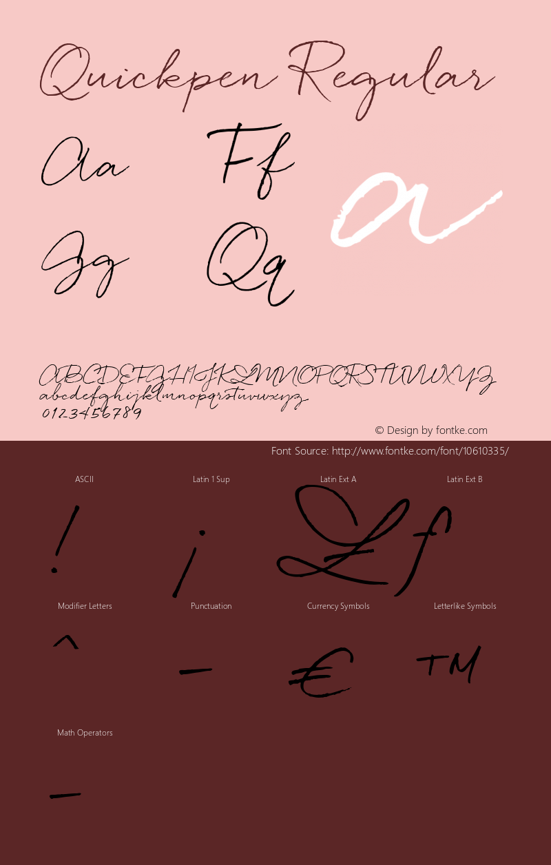 Quickpen Regular Version 1.000;com.myfonts.easy.trial-by-cupcakes.quickpen.regular.wfkit2.version.4cEq图片样张