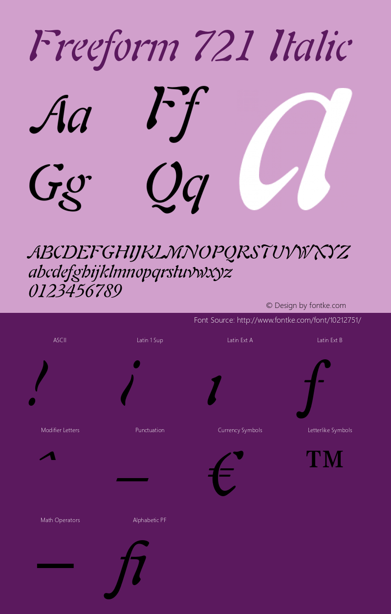 Freeform 721 Italic 003.001图片样张