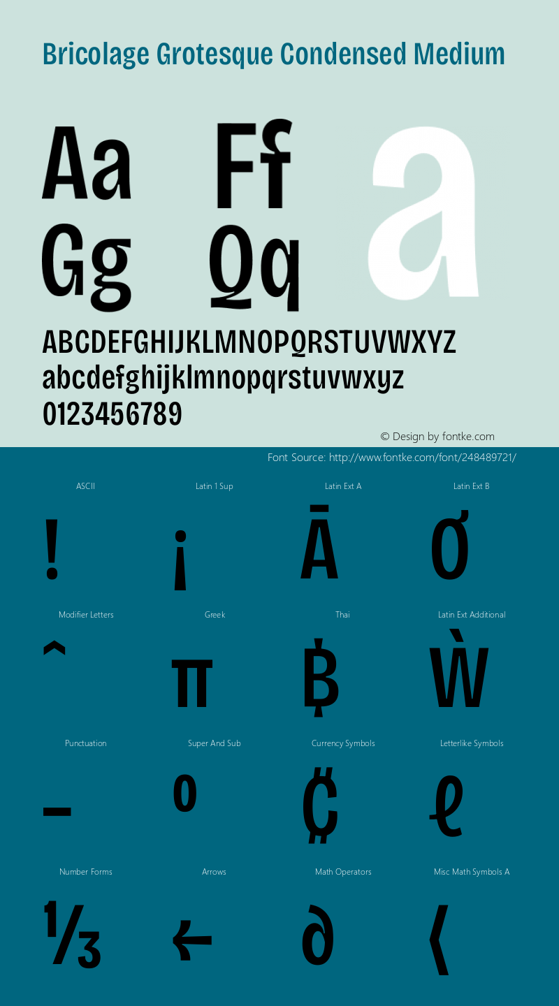 Bricolage Grotesque Condensed Medium Version 1.000;gftools[0.9.30]图片样张