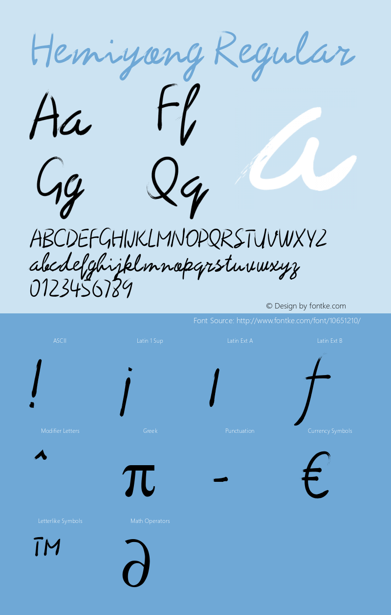 Hemiyong Regular Version 1.000图片样张