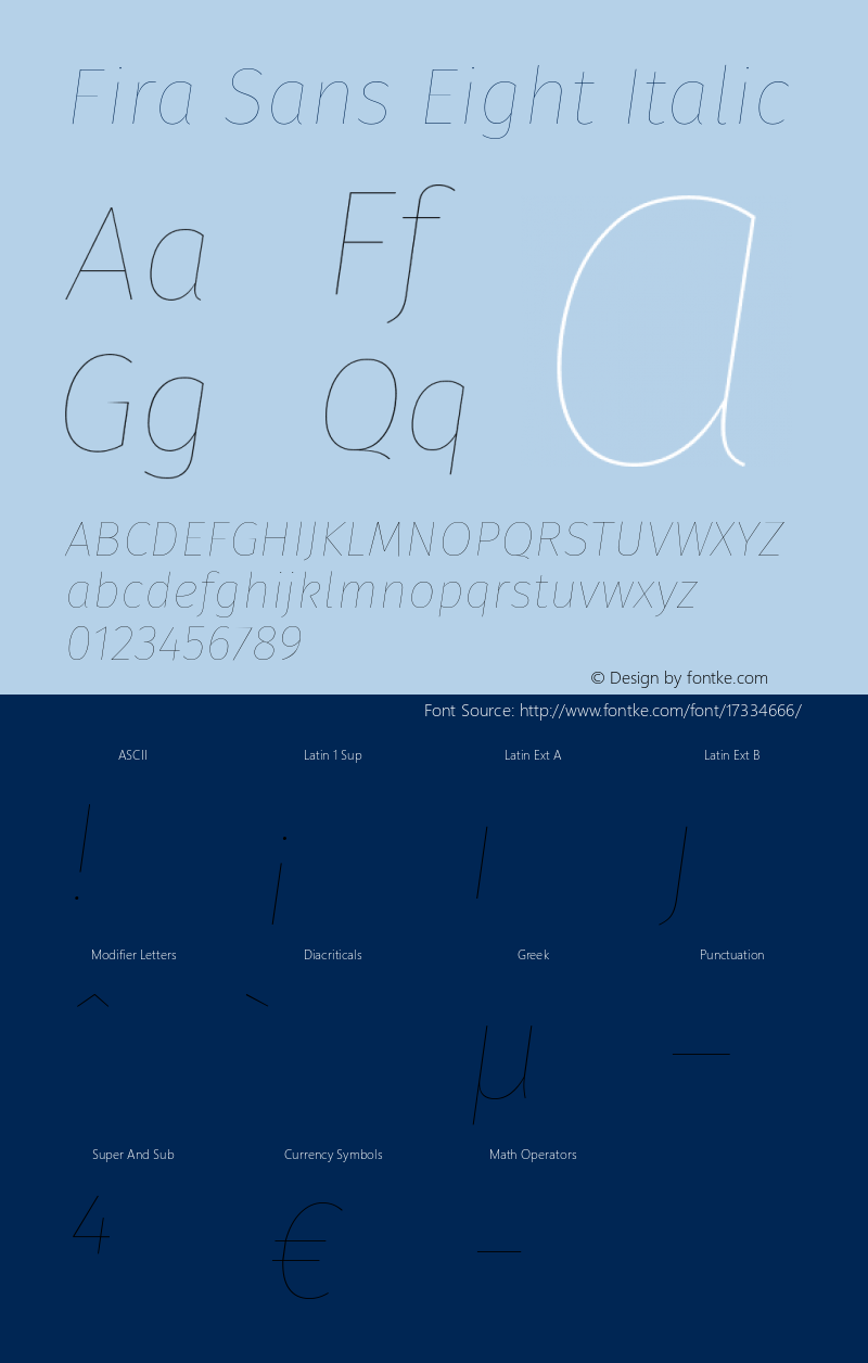 Fira Sans Eight Italic Version 4.106图片样张