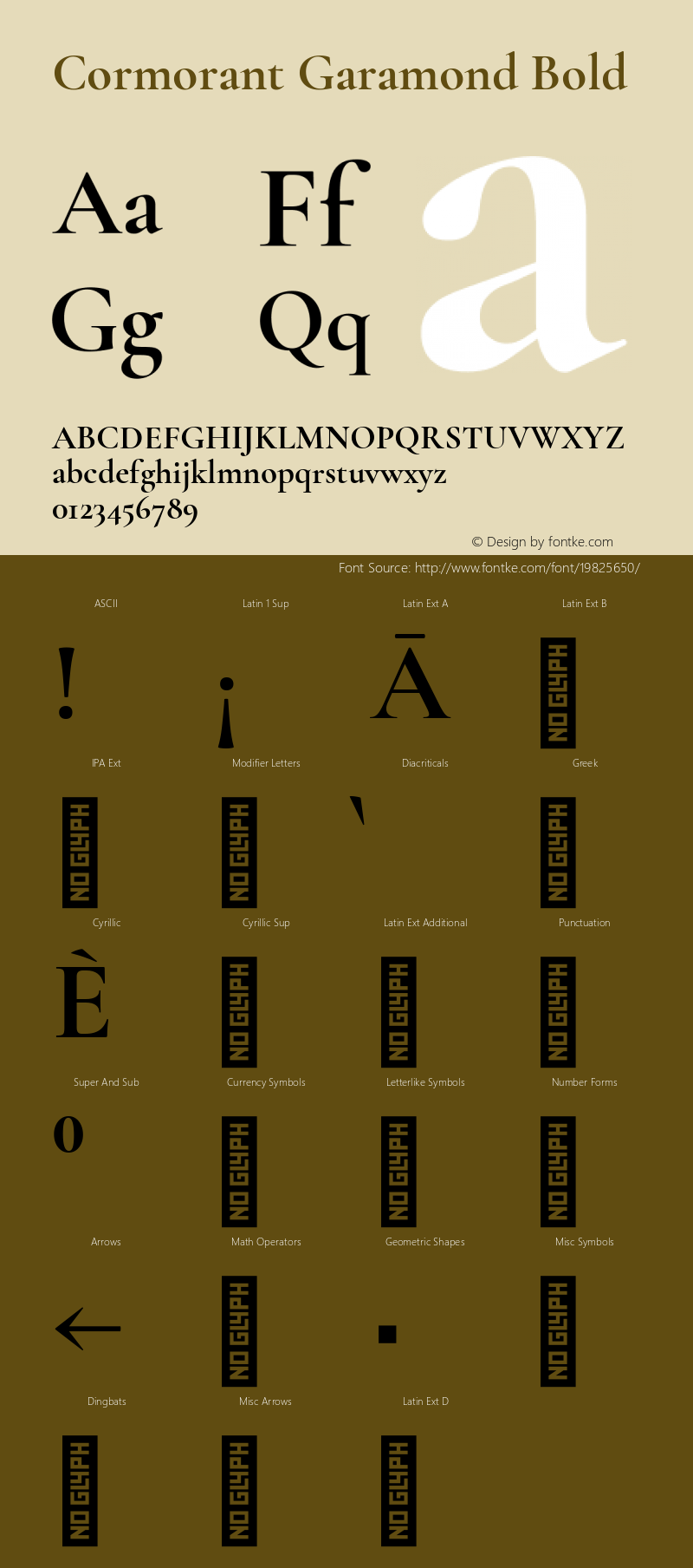 Cormorant Garamond Bold Version 3.301图片样张