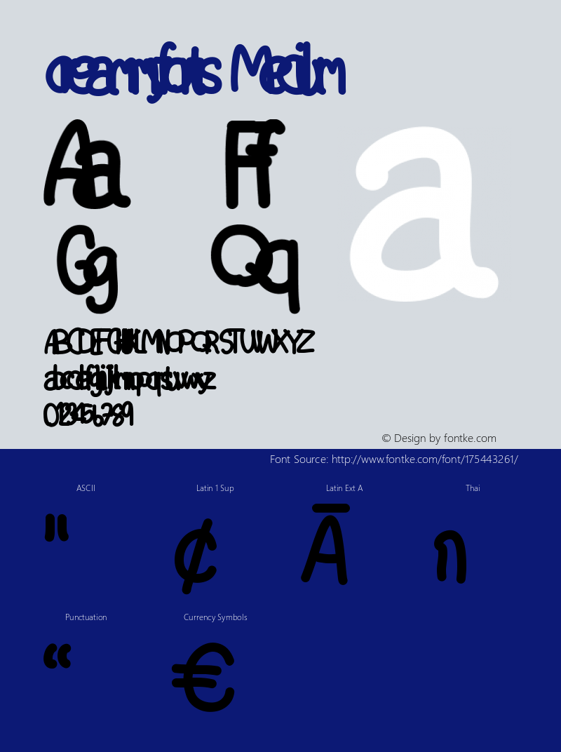 creammyfonts Version 001.000图片样张