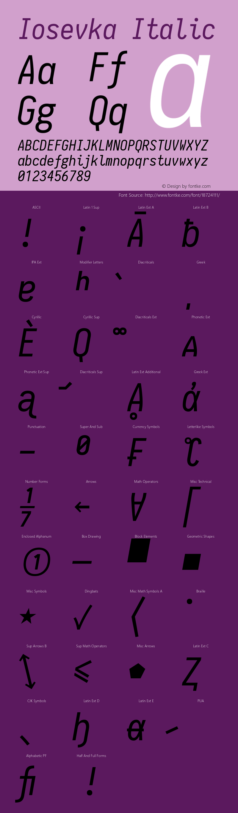 Iosevka Italic 1.10.2图片样张