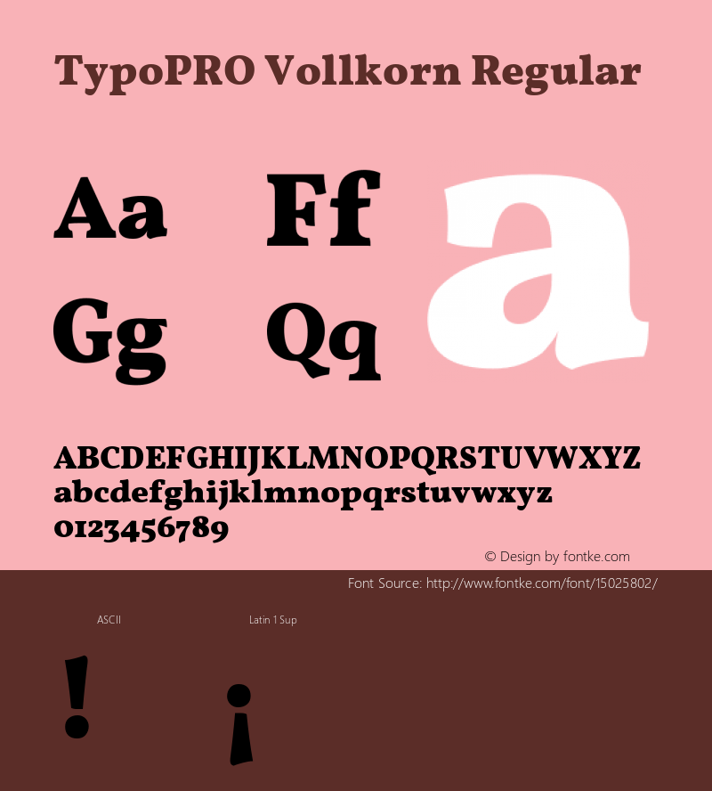 TypoPRO Vollkorn Regular Version 2.001图片样张