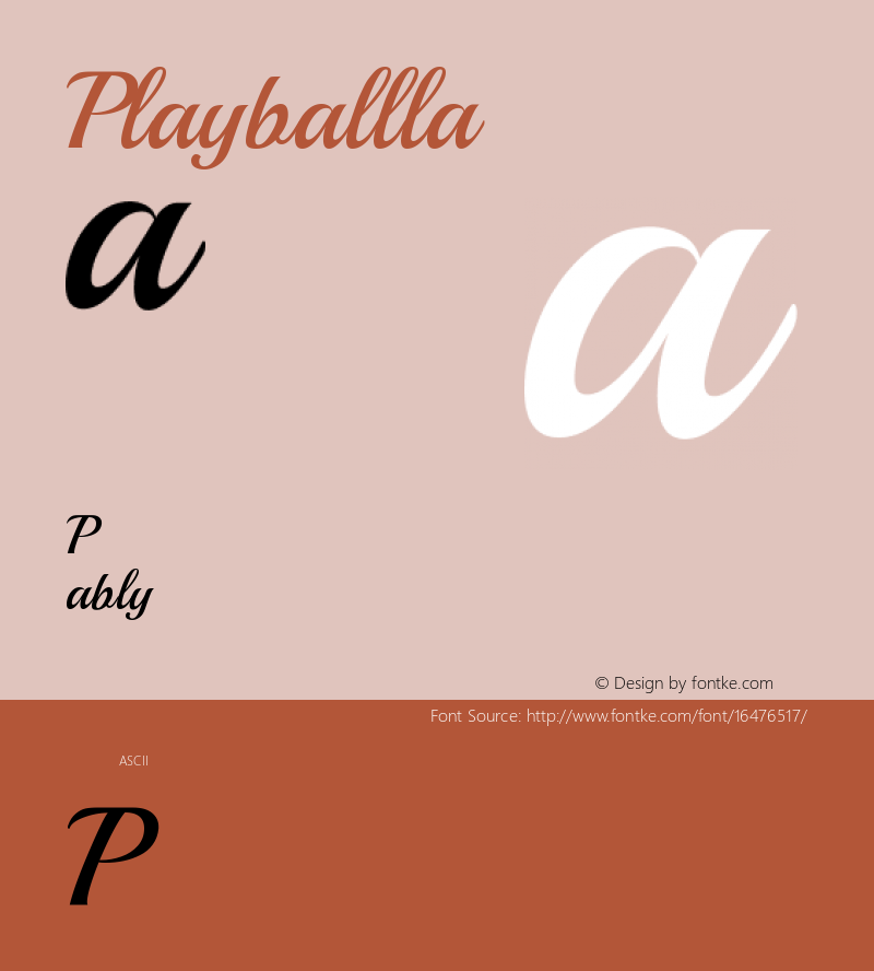 Playball Regular Version 1.001图片样张