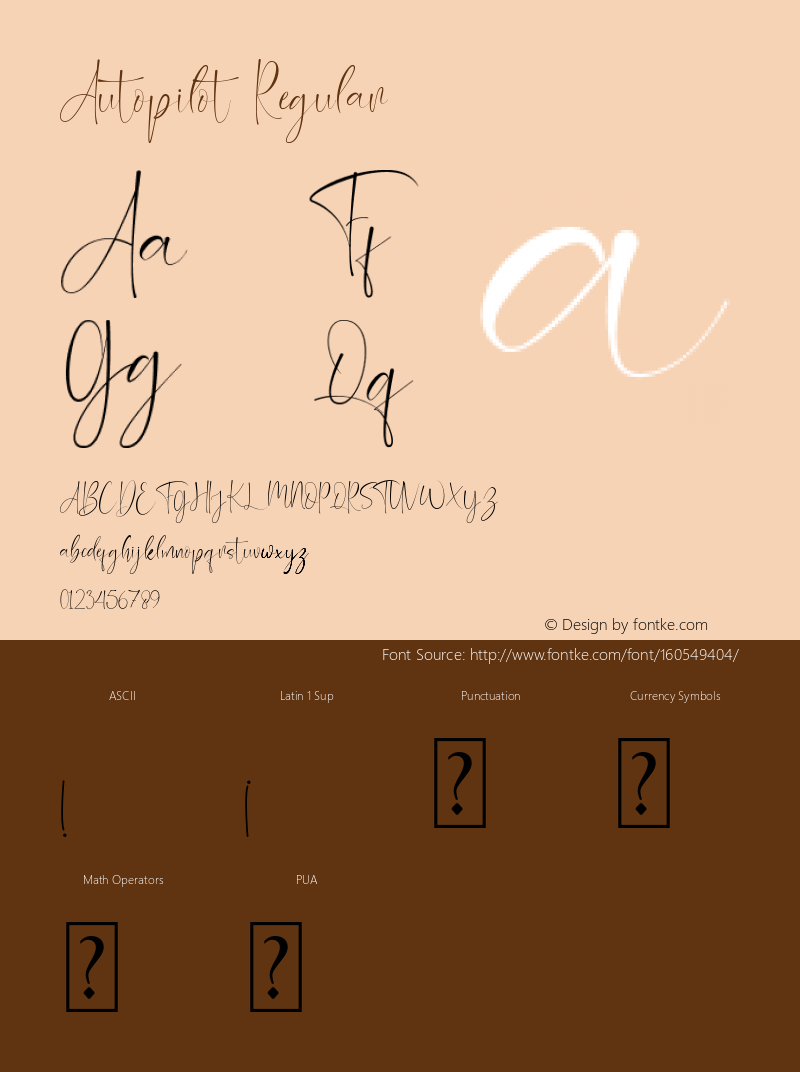 Autopilot Version 1.00;January 15, 2021;FontCreator 13.0.0.2683 64-bit图片样张