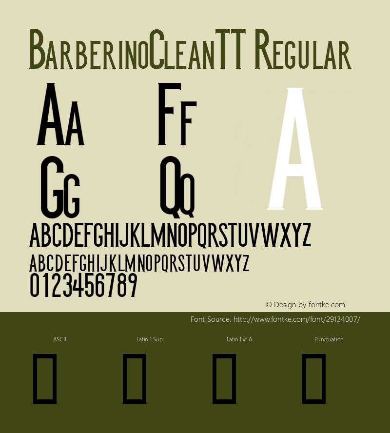 BarberinoCleanTT Regular Version 1.00 2014图片样张