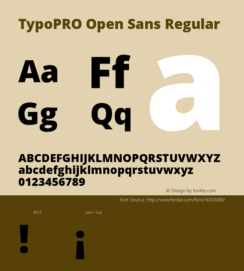 TypoPRO Open Sans Regular Version 1.10图片样张