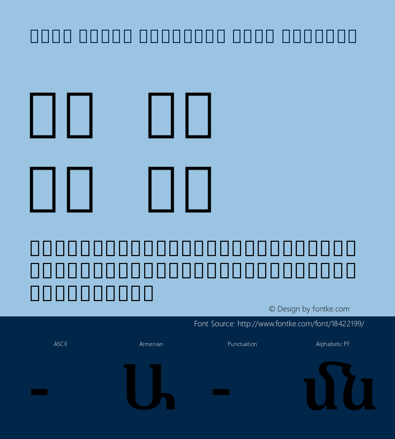 Noto Serif Armenian Semi Regular Version 1.901图片样张