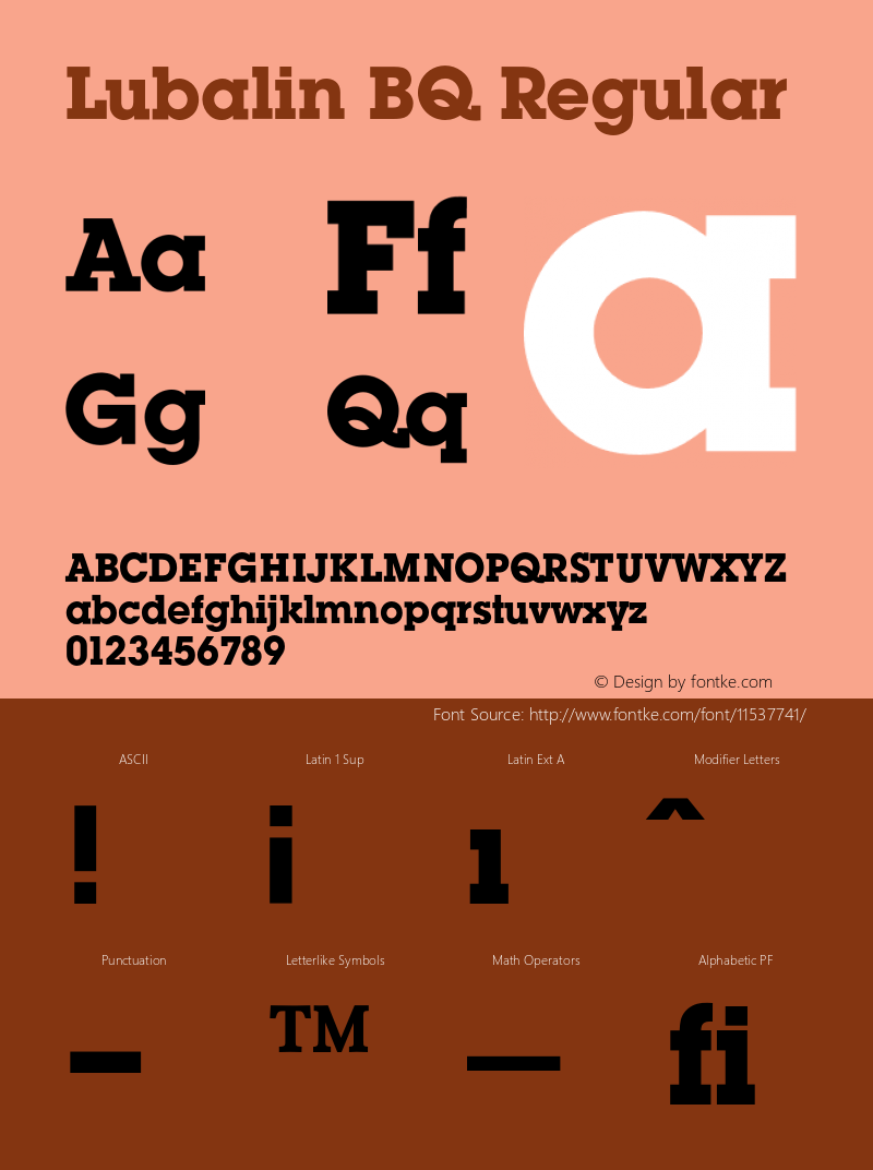 Lubalin BQ Regular 001.000图片样张