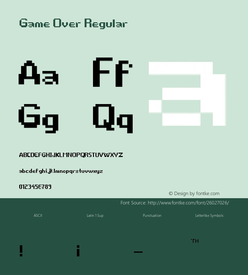 Game Over Regular Version 1.0图片样张