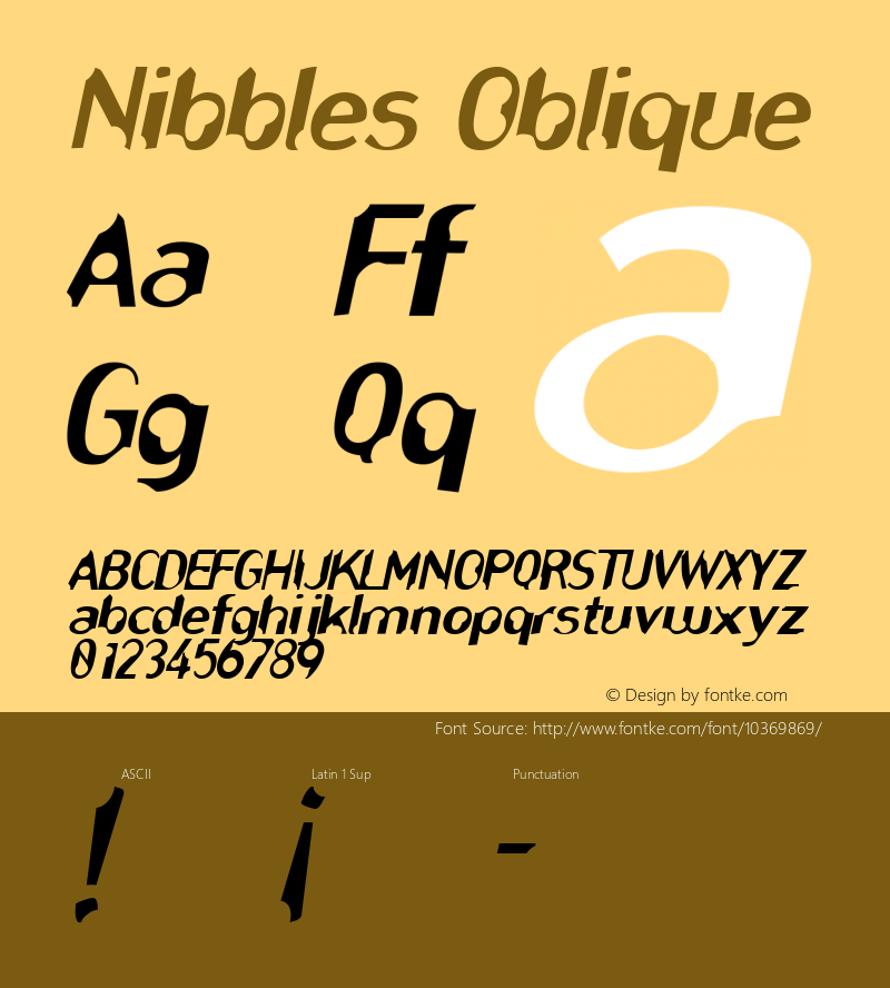 Nibbles Oblique Rev. 003.000图片样张