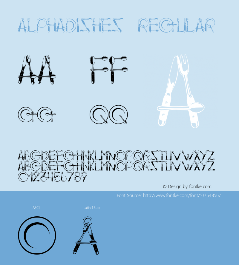 AlphaDishes Regular Macromedia Fontographer 4.1 8/10/02图片样张