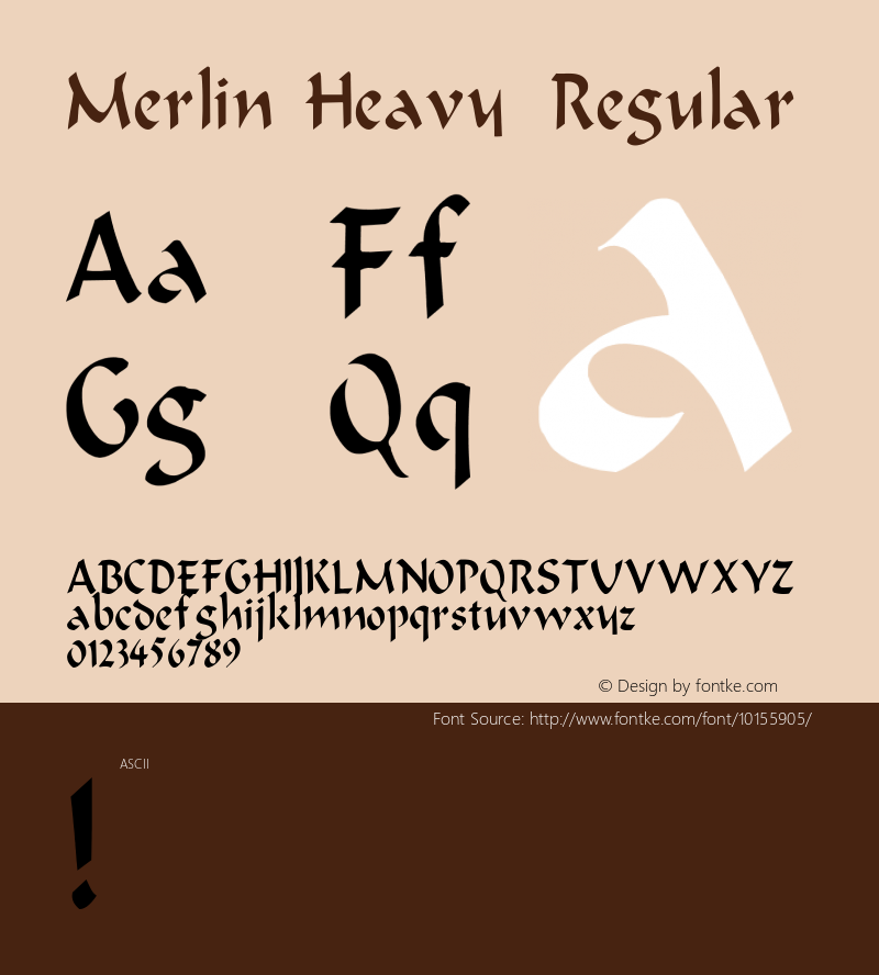 Merlin Heavy Regular Unknown图片样张