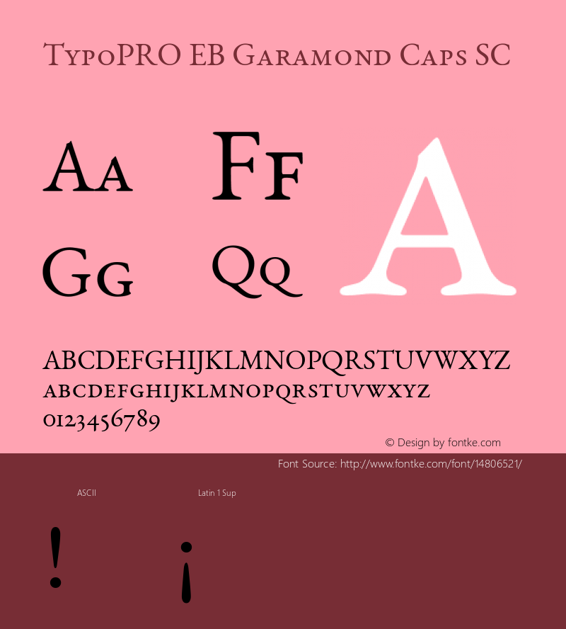 TypoPRO EB Garamond Caps SC Version 000.010图片样张