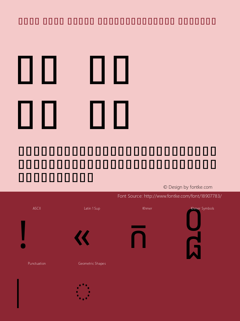 Noto Sans Khmer ExtraCondensed Regular Version 1.901图片样张