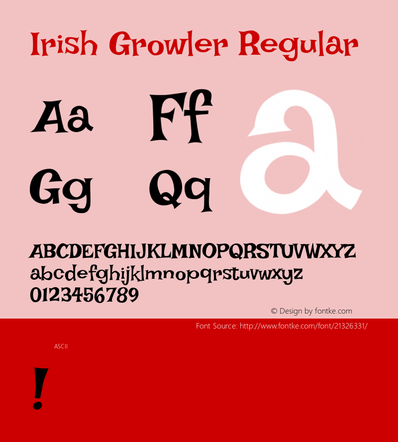 Irish Growler Regular 图片样张