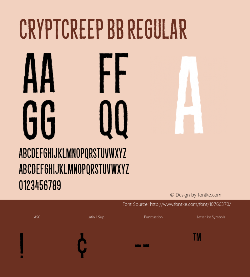 CryptCreep BB Regular Version 1.000图片样张