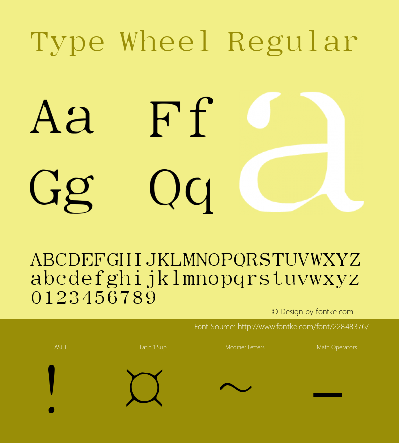 Type Wheel Freeware图片样张