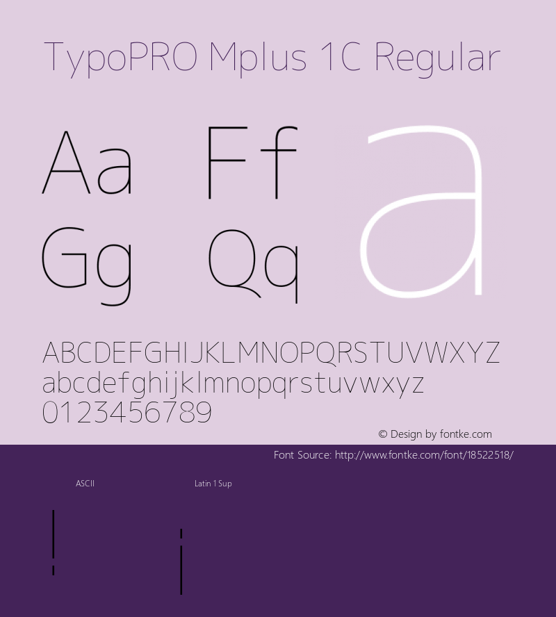 TypoPRO Mplus 1C Regular Version 1.062图片样张