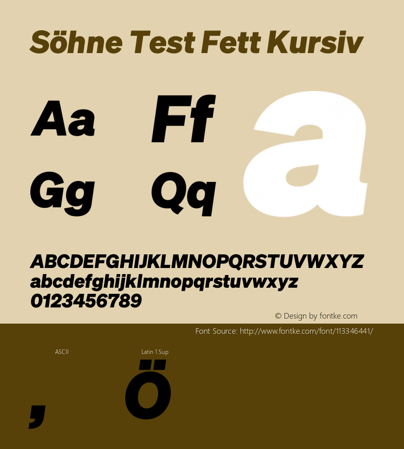 Sohne-FettKursivTest Version 1.108;hotconv 1.0.116;makeotfexe 2.5.65601;0图片样张
