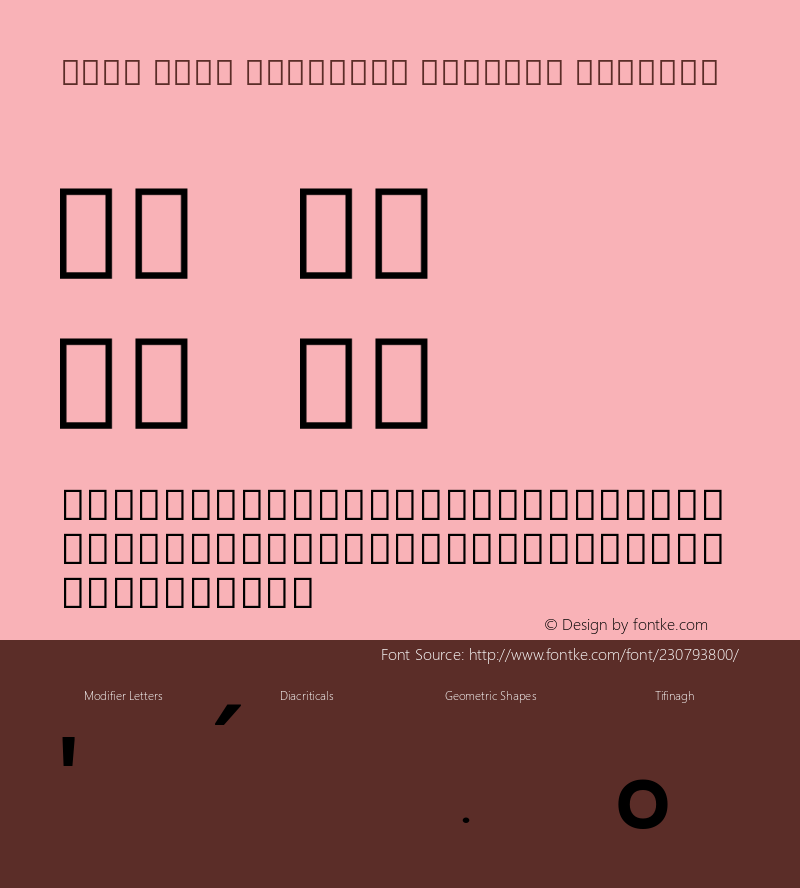 Noto Sans Tifinagh Azawagh Regular Version 2.002; ttfautohint (v1.8) -l 8 -r 50 -G 200 -x 14 -D tfng -f none -a qsq -X 