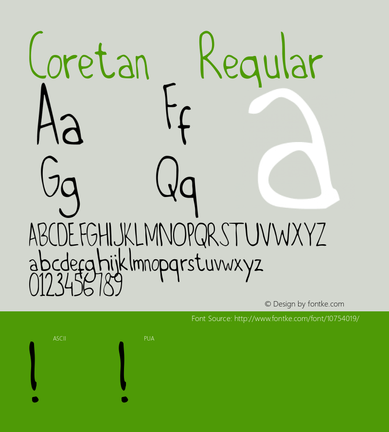 Coretan Regular Unknown图片样张