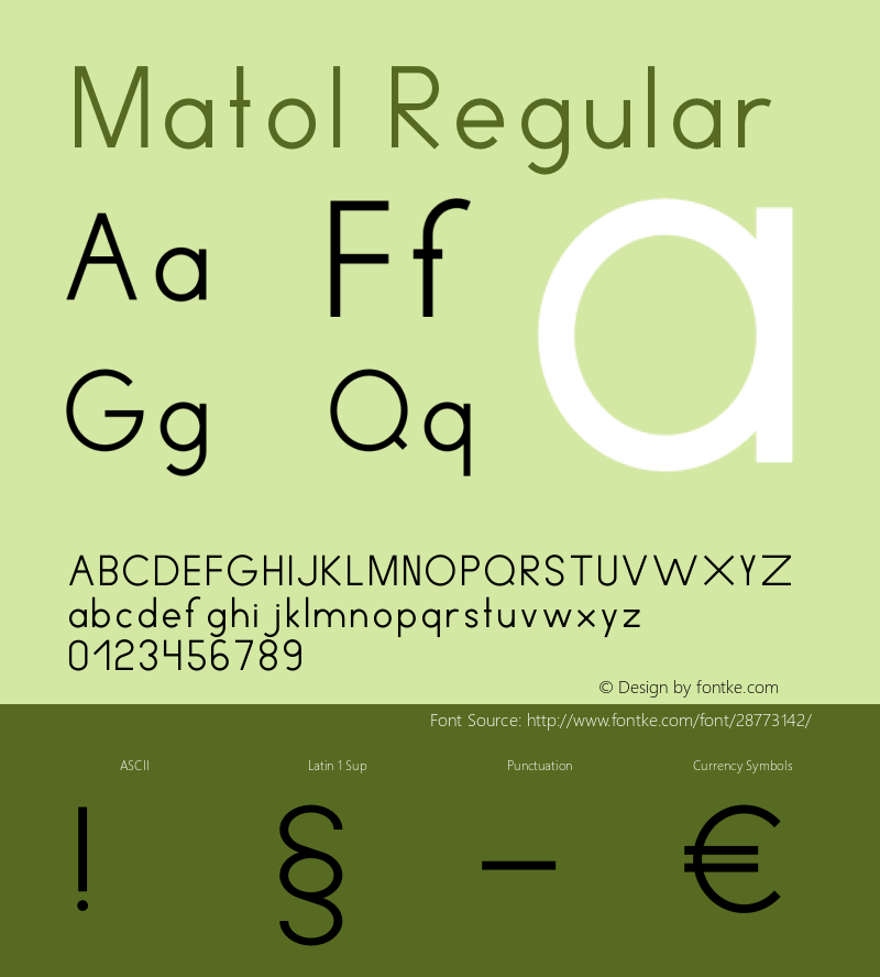 Matol Version 1.002;Fontself Maker 3.0.1图片样张