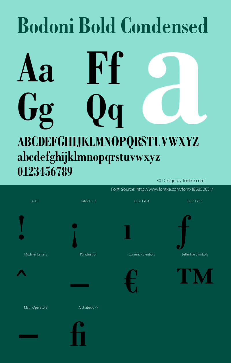 Bodoni-BoldCondensed 001.002图片样张