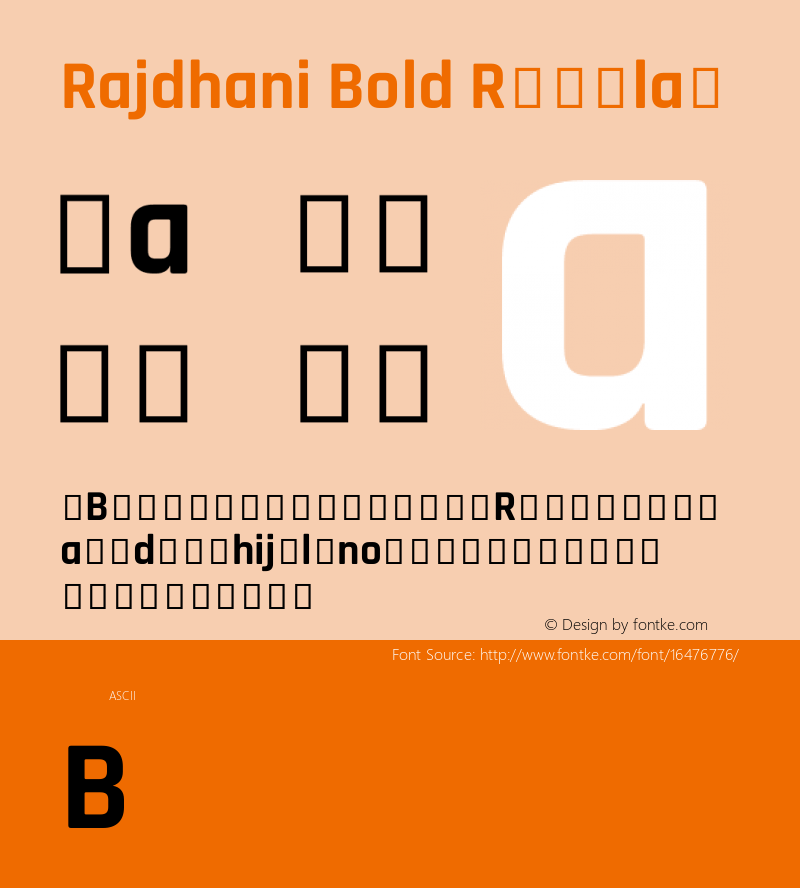Rajdhani Bold Regular Version 1.200;PS 1.0;hotconv 1.0.78;makeotf.lib2.5.61930; ttfautohint (v1.1) -l 7 -r 28 -G 50 -x 13 -D latn -f deva -w G图片样张