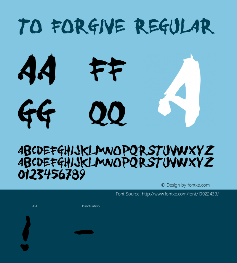 To forgive Regular http://hjem.get2net.dk/jfischer/图片样张