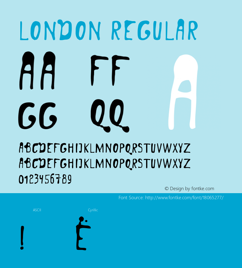 London Regular Version 1.000 2008 initial release图片样张