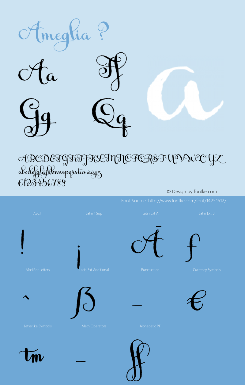 Ameglia ? Version 1.000 2013 initial release;com.myfonts.eurotypo.ameglia.regular.wfkit2.451p图片样张