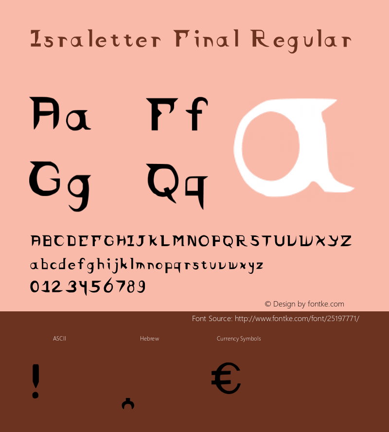 Israletter Final Regular Version 002.000图片样张