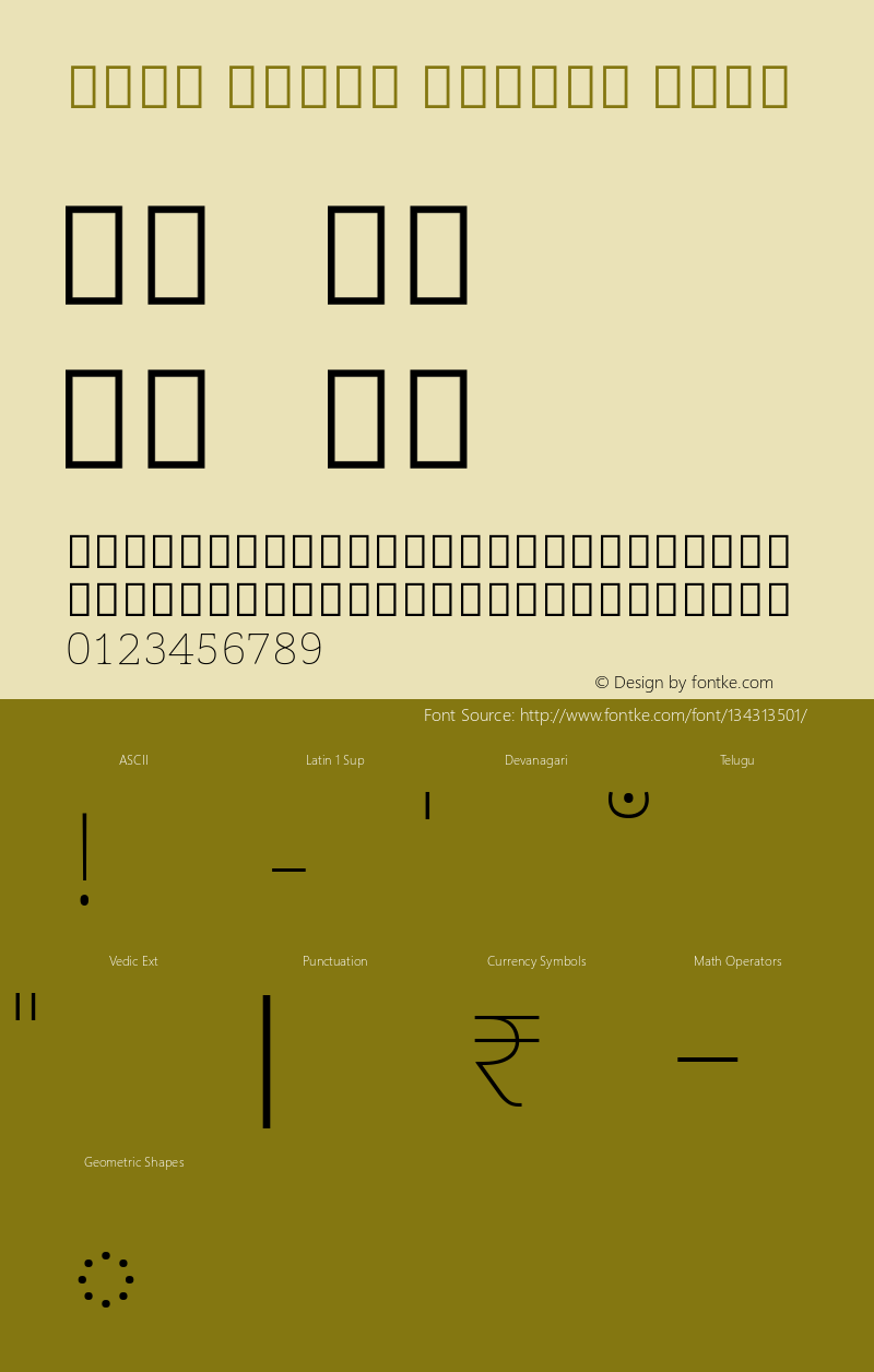 Noto Serif Telugu Thin Version 2.001; ttfautohint (v1.8.3) -l 8 -r 50 -G 200 -x 14 -D telu -f none -a qsq -X 