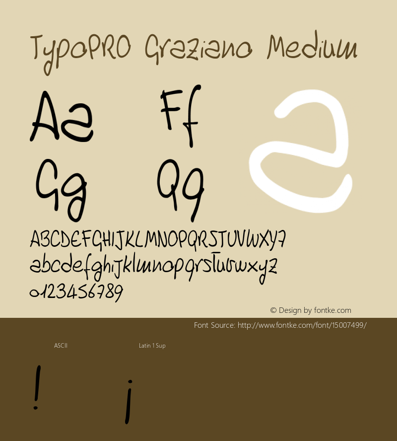 TypoPRO Graziano Medium Version 001.000图片样张