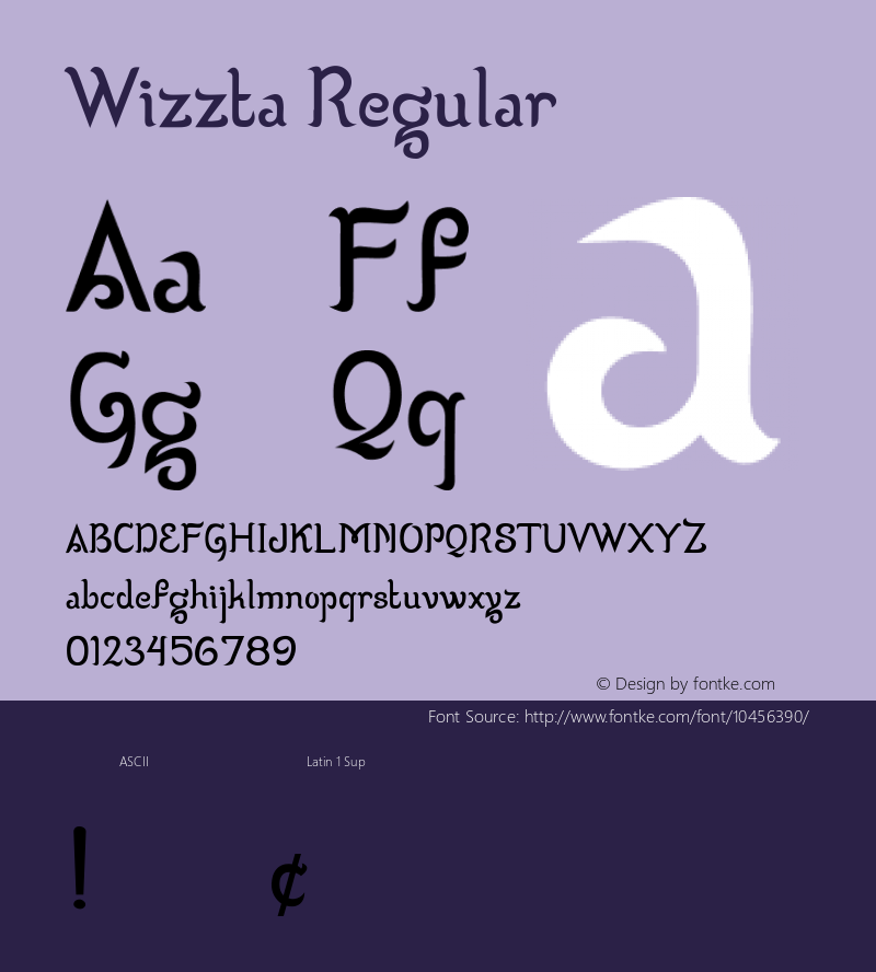 Wizzta Regular Version 001.003图片样张