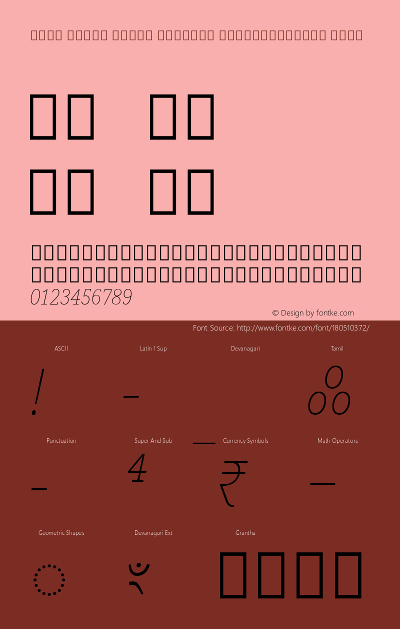 Noto Serif Tamil Slanted SemiCondensed Thin Version 2.001; ttfautohint (v1.8.4) -l 8 -r 50 -G 200 -x 14 -D taml -f none -a qsq -X 