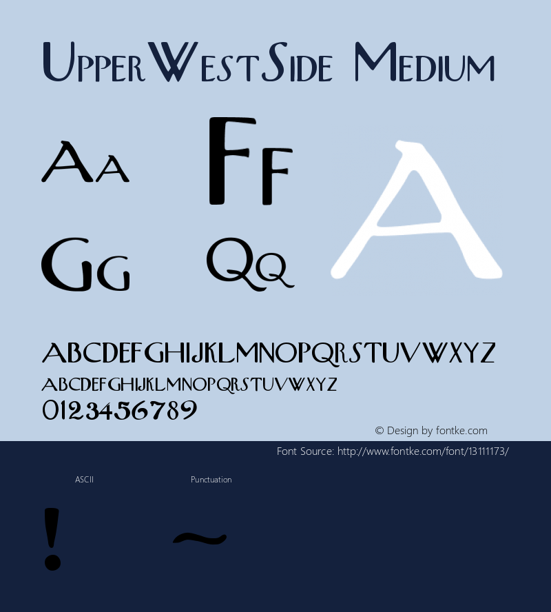 UpperWestSide Medium Version 001.001图片样张